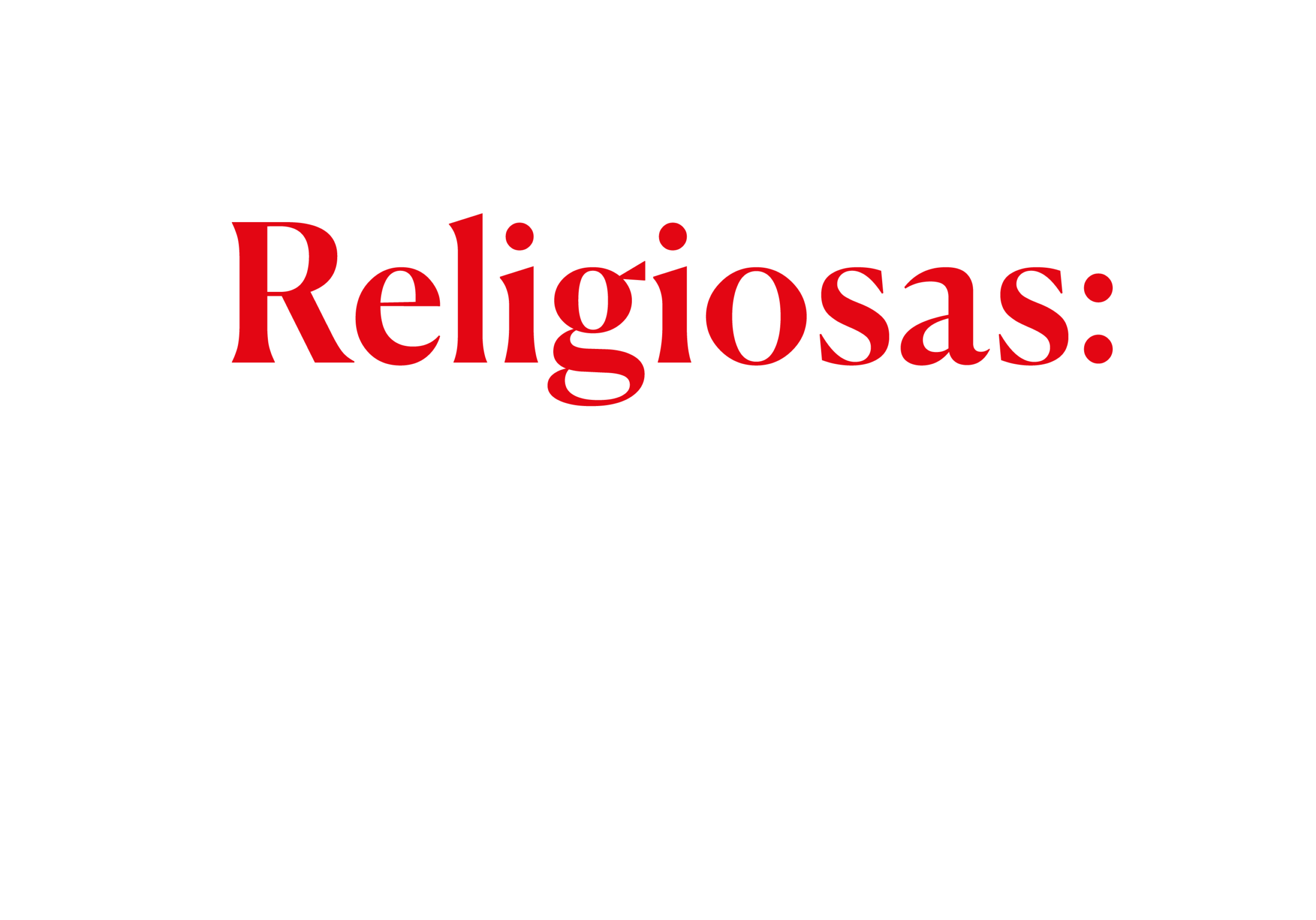 Religiosas: donde están ellas, hay esperanza