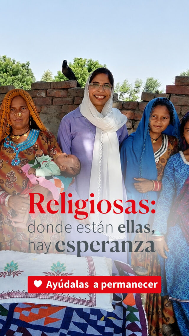En Pakistán, las religiosas sostienen la vida de la Iglesia. 🙏❤️En un país donde los cristianos son una pequeña minoría, las Hijas de San Pablo y las Franciscanas Misioneras de Cristo Rey anuncian el Evangelio, acompañan a las familias, visitan a los enfermos y ayudan a mantener viva la fe de las comunidades.Hoy necesitan rehabilitar sus conventos para poder seguir desarrollando su misión al servicio de la Iglesia. ✝️Ellas han decidido permanecer. Contigo, podrán llegar más lejos.👉 Comenta «Religiosa» y te mandaremos por mensaje privado el enlace para ayudarlas.